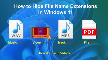 File Name Extension Windows 11 | How to Hide Remove File name Extensions | Windows 11 How to Videos