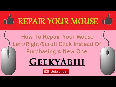 How To Repair Mouse Left/Right Click | Scroll Wheel | Double Click Problem