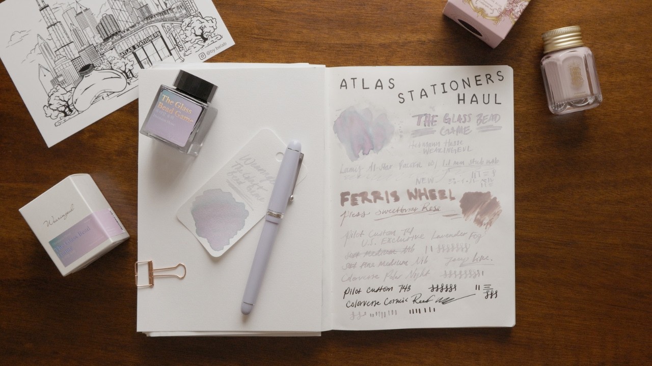 Unboxing the Pilot Custom 74 Lavender Fog + New Inks | Atlas