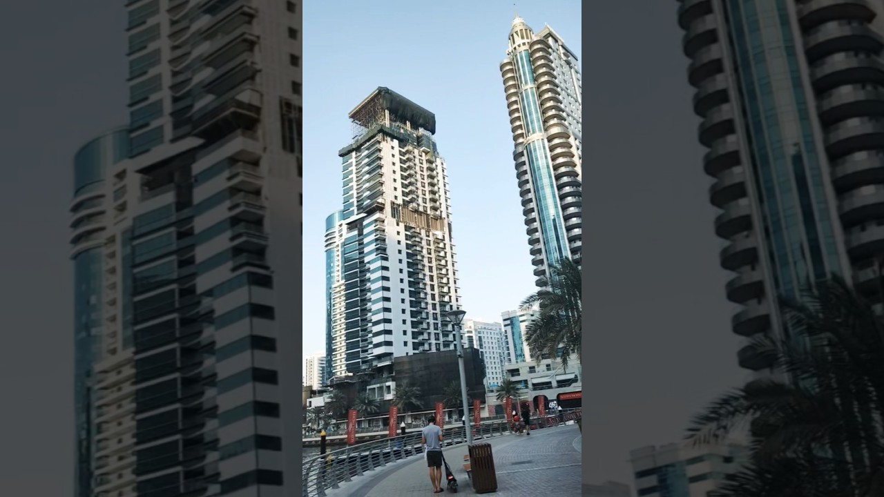 Dubai Marina Sunset Views 🌅 | Golden Hour Over Luxury Waterfront 