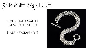 Live Chain Maille Demonstration - Half Persian 4in1