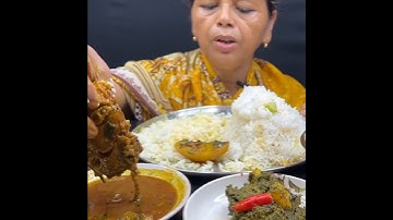 SPICY FISH CURRY🔥 BASMATI RICE || #shorts #mukbangn #asmreating #mukbangasmr #asmr