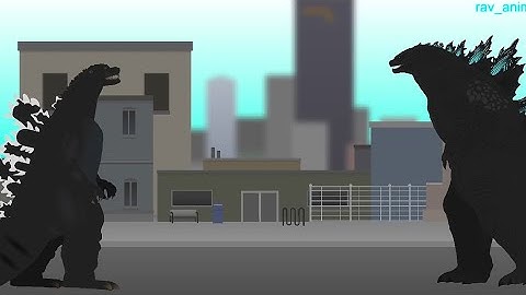 Heisei Godzilla vs Mv Godzilla & Kong fan animation