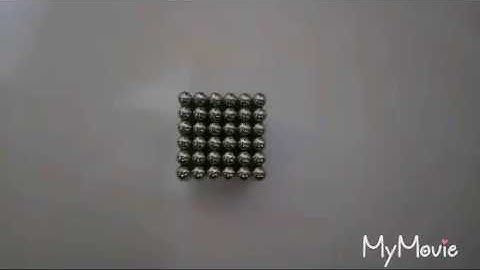 Cube with 216 buckyballs