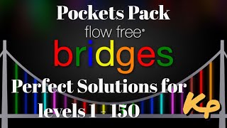 Flow Free Bridges - Pockets Pack - All Perfect Solutions for levels 1 to 150 screenshot 2