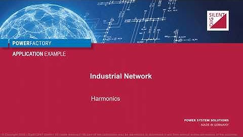 PowerFactory – Industrial Network – Harmonics