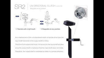 Bi-directional No-back clutch_SR2 [TOK, Inc.]