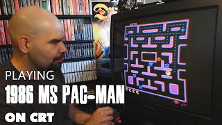 Ms Pac-Man for Atari 7800 on a CRT (Memory Lane)