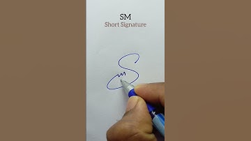 SM Initial Short Signature 🥰 #shorts