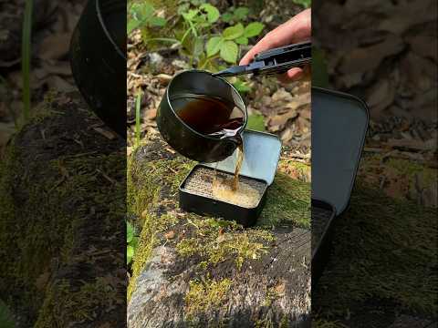 Genius Fire Hack: Long-Lasting Waterproof Burner. 🔥 #campping #lifehacks #survival