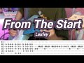 From the start laufey guitar coverwith tabs