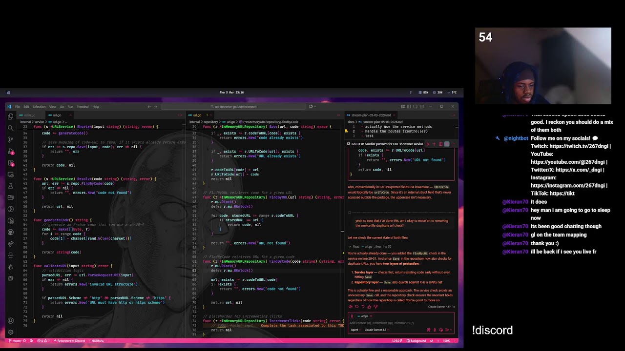 dngi | learning go | incoming swe @ google | building a simple project | deep work stream