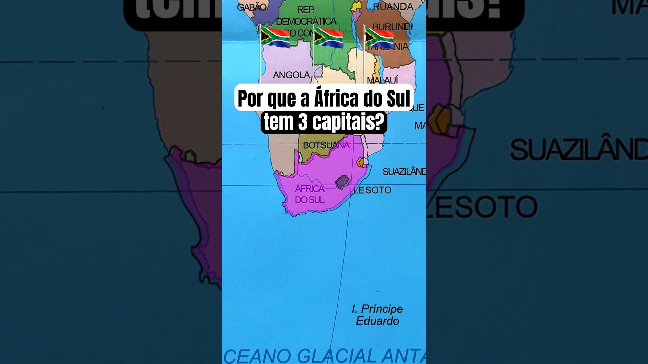 Por que a África do Sul tem três capitais? #geografia #historia #africadosul