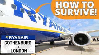 WORLDS WORST Airline? Flying RYANAIR! Boeing B738 🇸🇪⇢🏴󠁧󠁢󠁥󠁮󠁧󠁿【4K Gothenburg to London】How to SURVIVE!