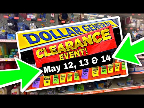 🍀 IN STORE VISUALS! ❤️ CLEARANCE EVENT! 🙌 DOLLAR GENERAL! 🔥 STARTS MAY 12TH