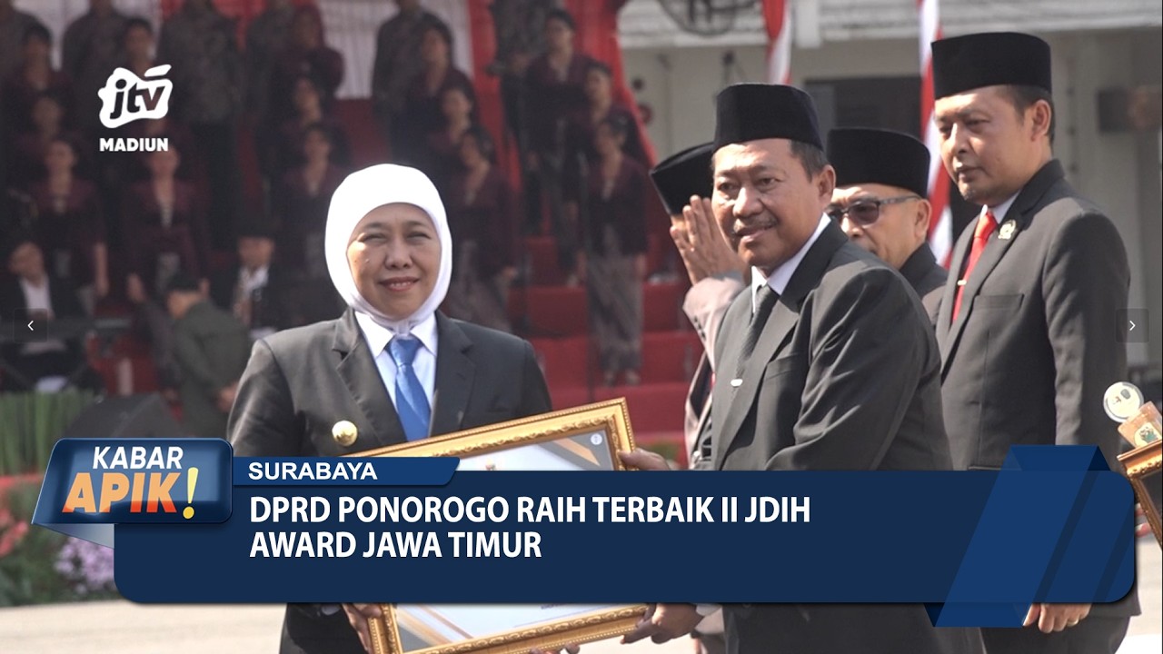DPRD Ponorogo Raih Terbaik II JDIH Award Jawa Timur – SURABAYA