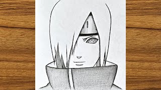 How To Draw Nagato Uzumaki Step By Step || || How to draw anime step by step || Easy anime drawing