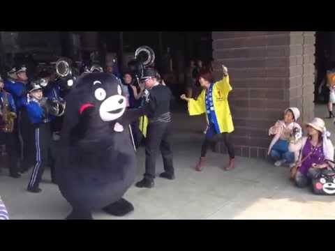 恋するフォーチュンクッキーをくまモンが踊る。吹奏楽で2014/6/8