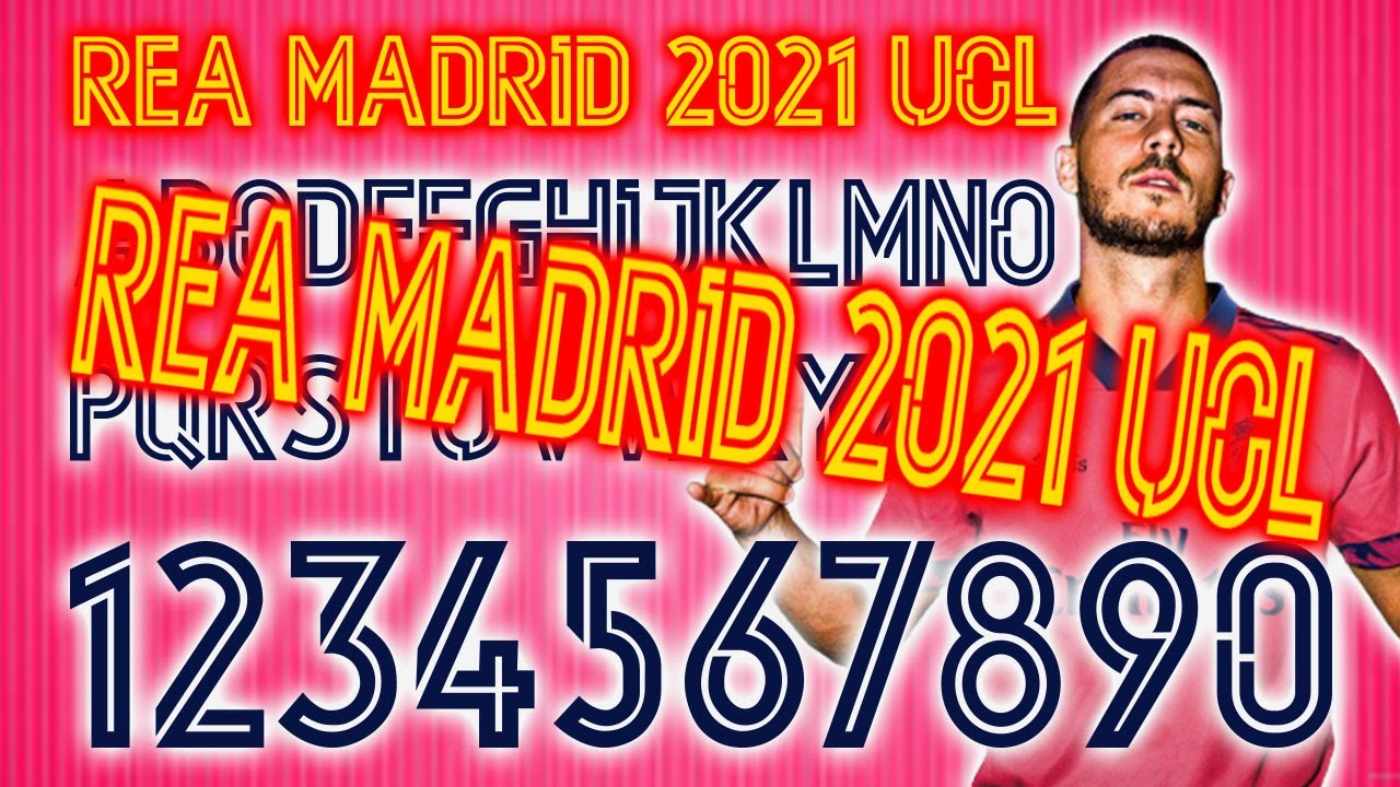 Rea Madrid 2021 UCL Font Football By Home Design Free Download 100%