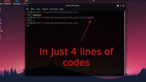 How to show #git branch name in #zsh #terminal ? In just 4 line of code 😀😀