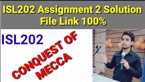 ISL202 Assignment 2 solution fall 2021 | ISL202 Assignment 2 solution file link 2022