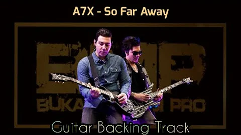 So Far Away ( Guitar backing track ) - Avenged Sevenfold | karaoke, with Lyric