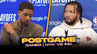 Knicks/Pacers Postgame, Brunson, DiVincenzo, Haliburton, Coaches Reactions | 2024 ECSF, GM3 by FreeDawkins 19,355 views 3 days ago 33 minutes