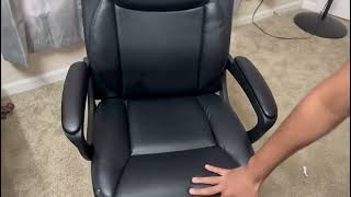 Amazon Basics Classic Puresoft PU Padded Mid Back Office Computer Desk Chair Review
