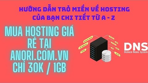 Cách Mua Hosting Giá Rẻ Tại ANORI.COM.VN , Hướng Dẫn Trỏ Tên Miền Về Hosting Của Bạn Chi Tiết A - Z