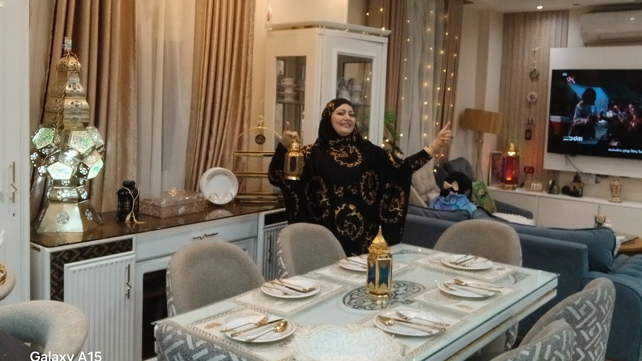 اخيرا جوله في شقتي بعد فرش رمضان الديكور السنه دي حاجه فاخر من الاخر انبهرت من جمال القصر بتاعي