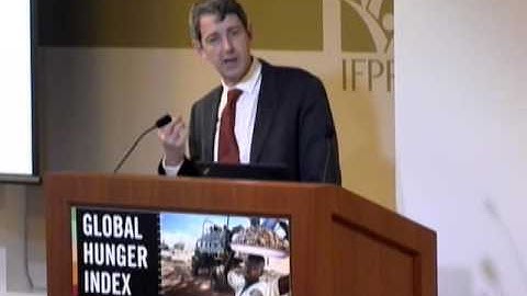 Washington, DC launch of the 2015 Global Hunger Index - 1/28/2016 - de Waal
