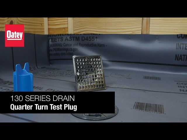 Shower Pan Test Plug