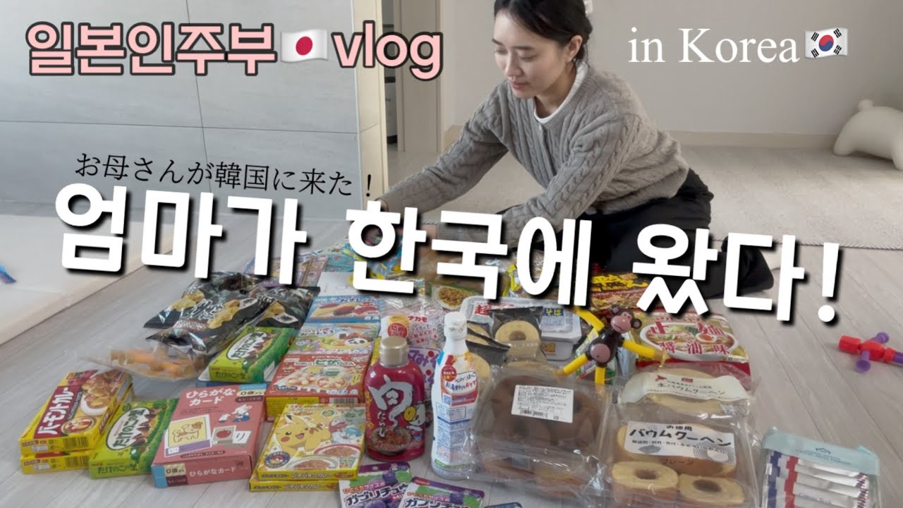 일본인주부vlog | 엄마가 한국에 왔다! 함께한 소중한 시간✨