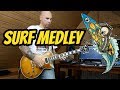 Surf medley  pulp fiction theme  electric guitar cover by mike markwitz