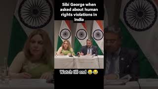 “कैमरा ऑन था… लेकिन जवाब ऑफ था 🎥😶”#HumanRights #India #SibiGeorge #PoliticalDiscussion #Trending