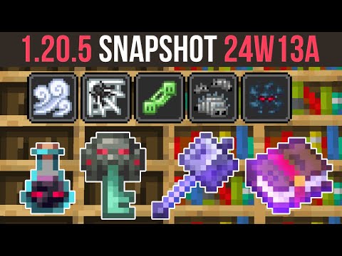 Minecraft 1.20.5 Snapshot 24W13A | New Enchantments, Potions & Ominous Loot!