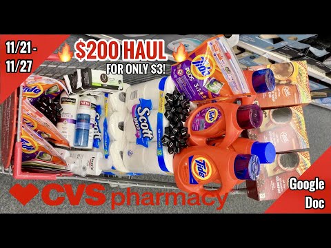 CVS Free & Cheap Coupon Deals & Haul | 11/21 – 11/27 | Tide 🥰  & Paper 🧻  | Easy Money Makers!