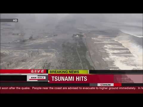 Japonya'da gerçekleşen korkunç tsunami görüntüleri