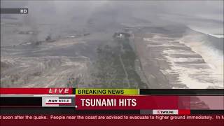 Japonya'da gerçekleşen korkunç tsunami görüntüleri