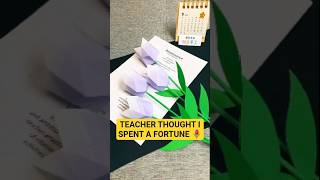 Easy DIY 3D Tulip Card for Teacher's Day | Quick Paper Craft Gift for Kids