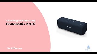 Unboxing and installing Panasonic NA07 Portable Wireless Bluetooth
