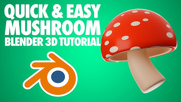 Blender 3D Mushroom Modeling Tutorial - Quick and Easy - Blender 3D Tutorial