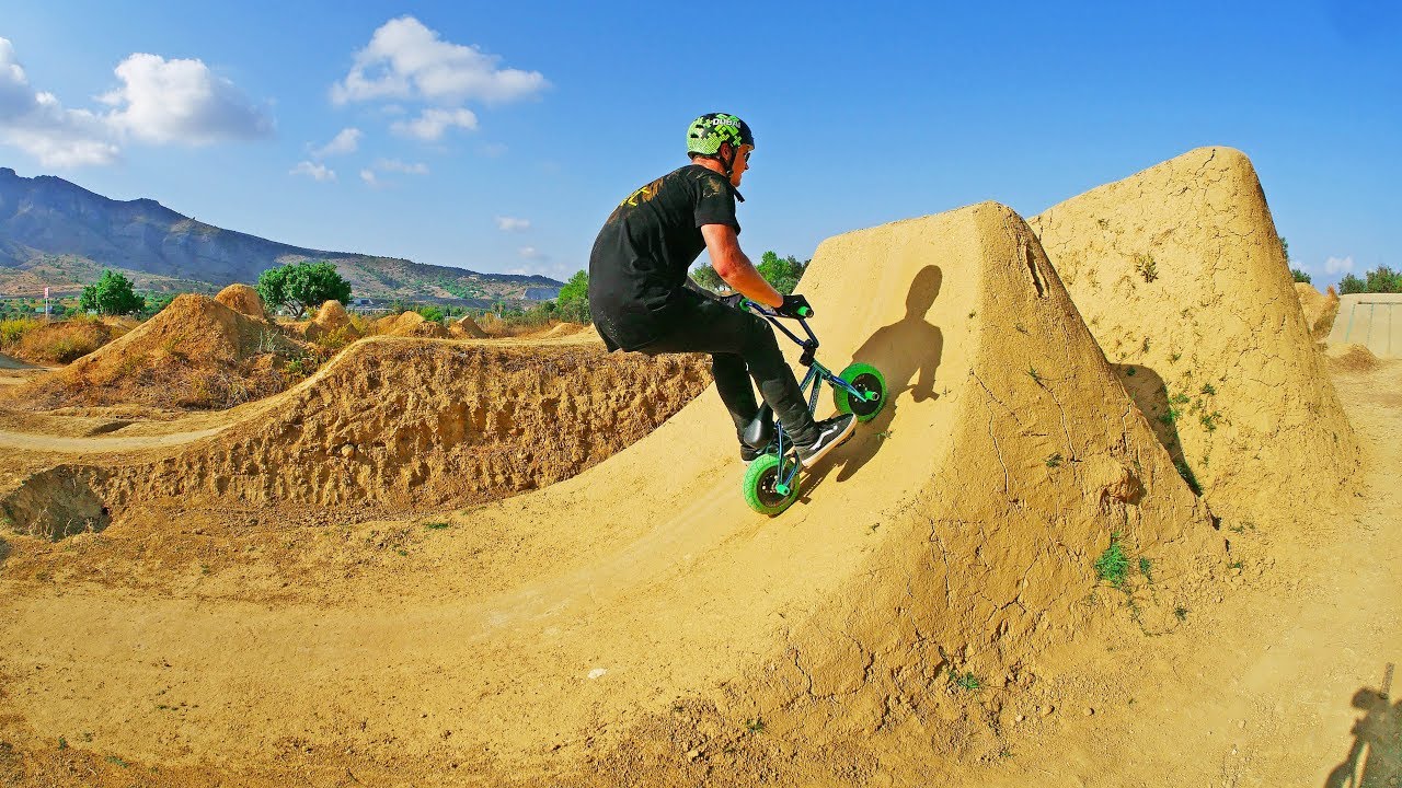 INSANE MINI BMX  RIDING ON HUGE DIRT  JUMPS  YouTube