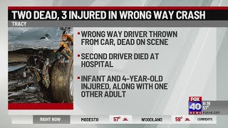 Two dead, three injured in Tracy crash
