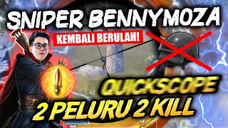 SNIPER BENNYMOZA KEMBALI BERULAH !!! QUICK SCOPE MUSUH 2 PELURU 2 KILL !!! - PUBG MOBILE INDONESIA