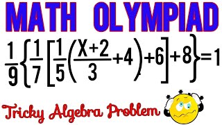 Tricky Algebra Equation || Algebra Equation Involving Parentheses & Brackets