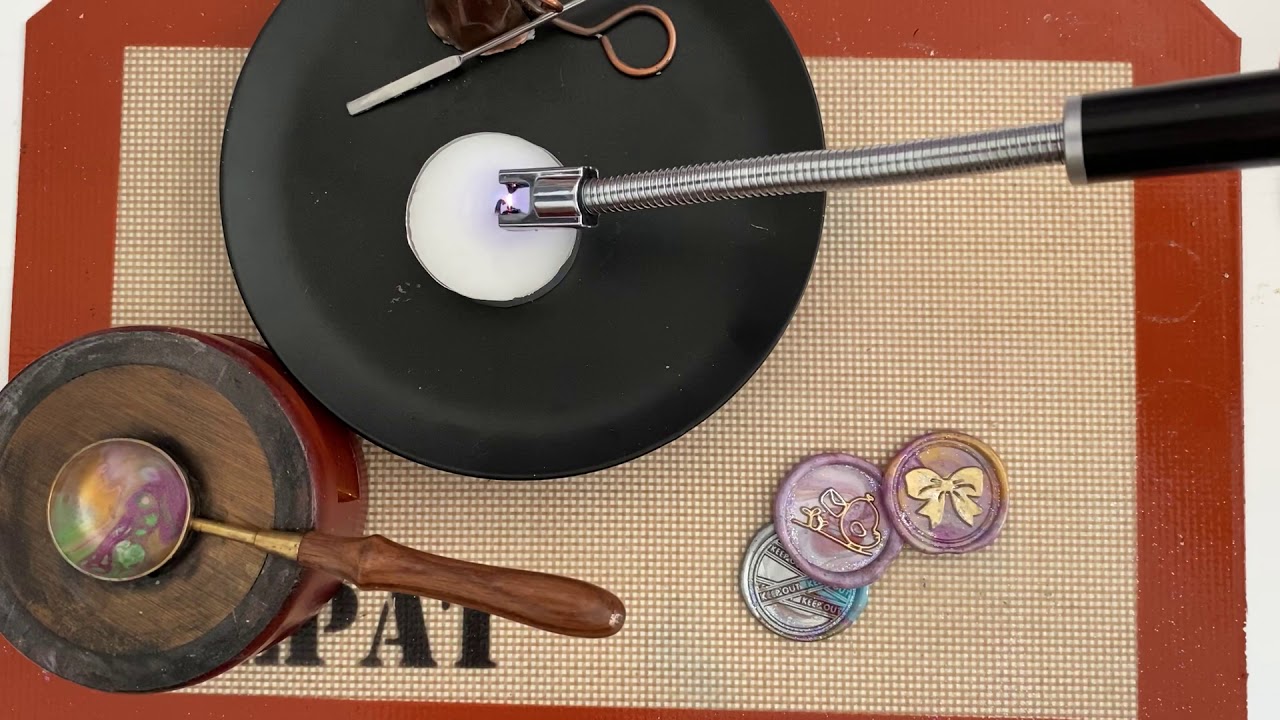 How to create wax seals using wickless wax sticks 