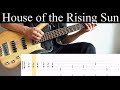 House of the rising sun the animals  bass cover with tabs by leo dzey