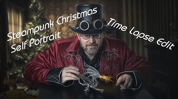 Steampunk Christmas Self Portrait (Time Lapse Version)