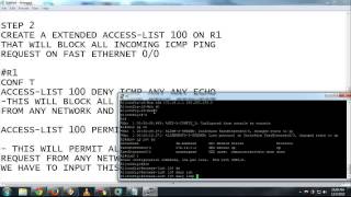 Cisco Tutorial - Blocking ICMP PING REQUEST ON CISCO ROUTER (NETWORK SECURITY)